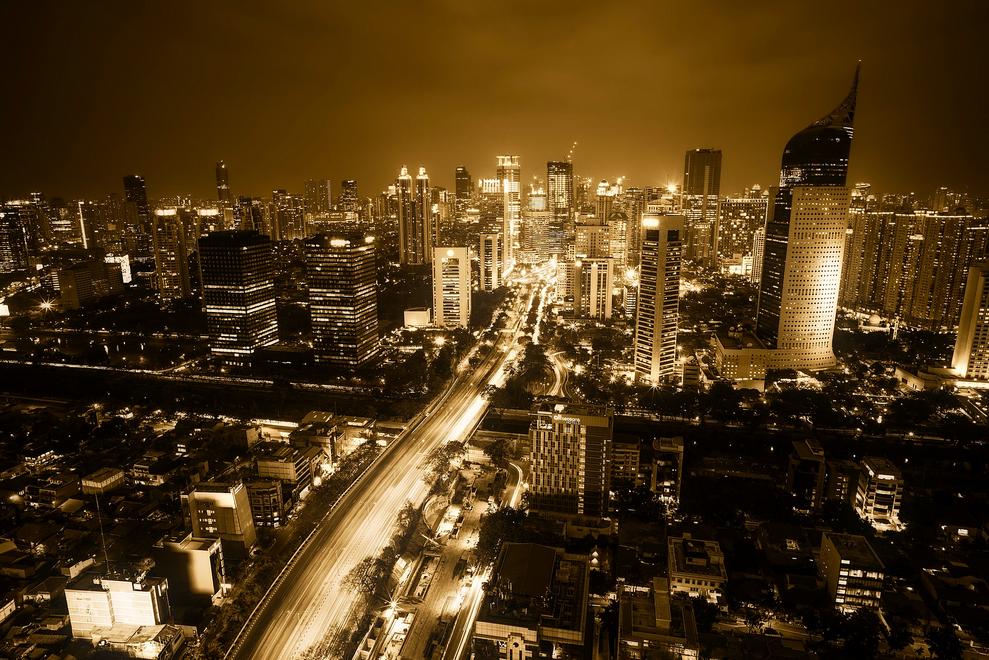 Jakarta at night